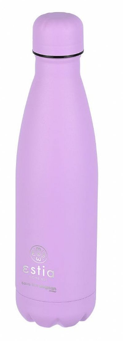 Estia Θερμός Flask Lite Save The Aegean 500ml Lavender Purple