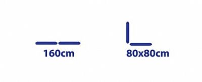 ΒΡΑΧΙΟΝΑΣ ΜΠΑΝΙΟΥ ΓΩΝΙΑΚΟΣ 80x80 ΛΕΥΚΟΣ